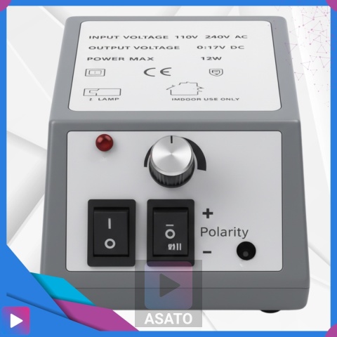 Frezarka do Paznokci 12W Twist&Lock Zestaw Frezów Manicure Pedicure ASATO®