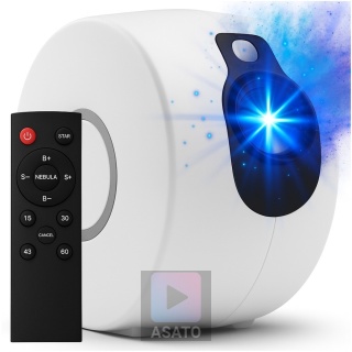 Projektor Gwiazd 3D Kosmos Lampka Nocna LED Mgławica Pilot Laser ASATO®