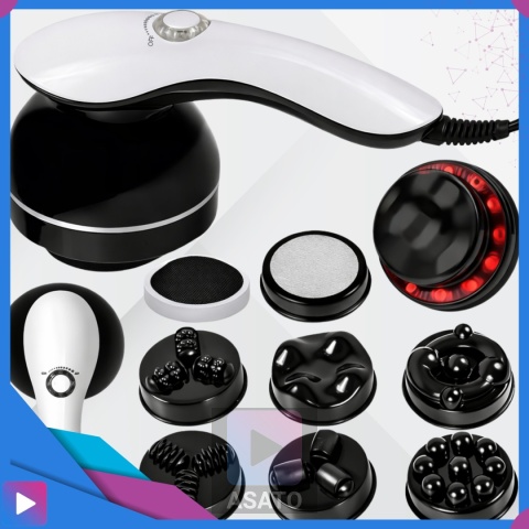 ASATO® Masażer Do Ciała Antycellulitowy 9w1 Body Spa Na Podczerwień 8 Końcówek 28W