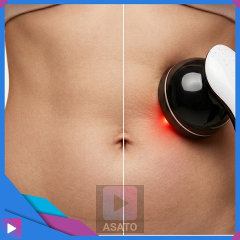 ASATO® Masażer Do Ciała Antycellulitowy 9w1 Body Spa Na Podczerwień 8 Końcówek 28W