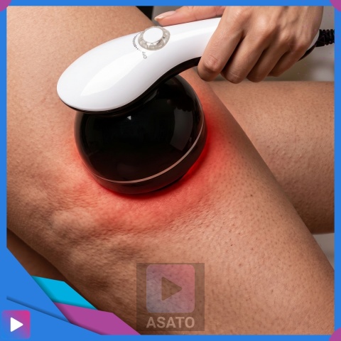 ASATO® Masażer Do Ciała Antycellulitowy 9w1 Body Spa Na Podczerwień 8 Końcówek 28W