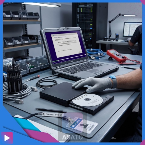 Zewnętrzna Napęd Odtwarzacz Nagrywarka DVD CD USB 2.0 ASATO® do laptopa komputera Windows Mac Linux