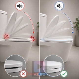 Deska Sedesowa Wolnoopadająca 126 Duroplast Uniwersalna Klapa WC Twarda