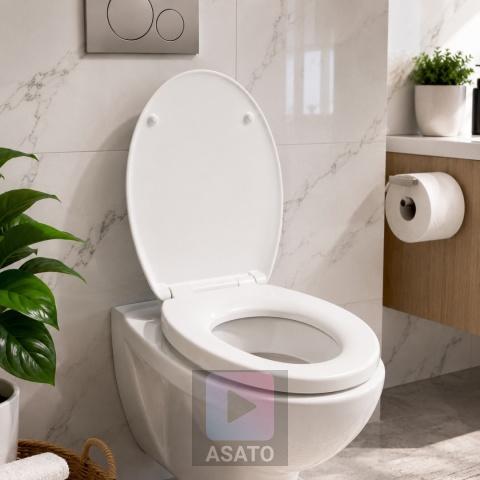 Deska Sedesowa Wolnoopadająca 126 Duroplast Uniwersalna Klapa WC Twarda
