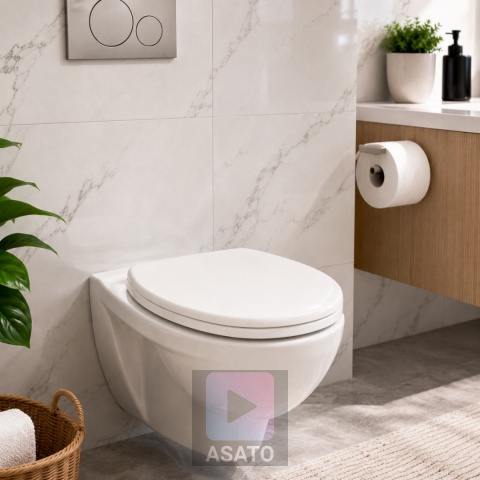 Deska Sedesowa Wolnoopadająca 126 Duroplast Uniwersalna Klapa WC Twarda