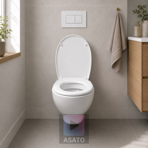 Deska Sedesowa Wolnoopadająca 148 Duroplast Uniwersalna Klapa WC Twarda