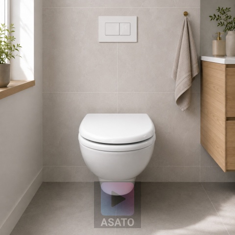 Deska Sedesowa Wolnoopadająca 148 Duroplast Uniwersalna Klapa WC Twarda