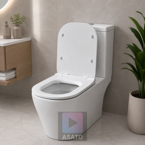 Deska Sedesowa Wolnoopadająca 158 Duroplast Uniwersalna Klapa WC Twarda