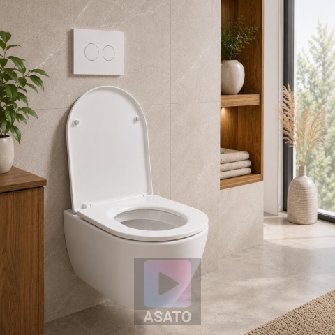 Deska Sedesowa Wolnoopadająca 163 Duroplast Uniwersalna Klapa WC Twarda