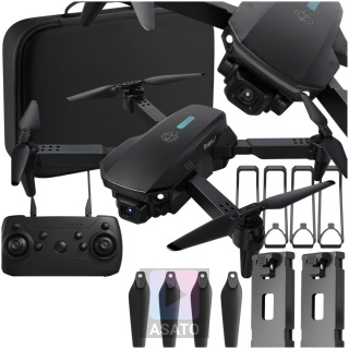 Dron z Kamerą 2 Baterie Zasięg 300m Aplikacja Walizka 1 Kamera ASATO®