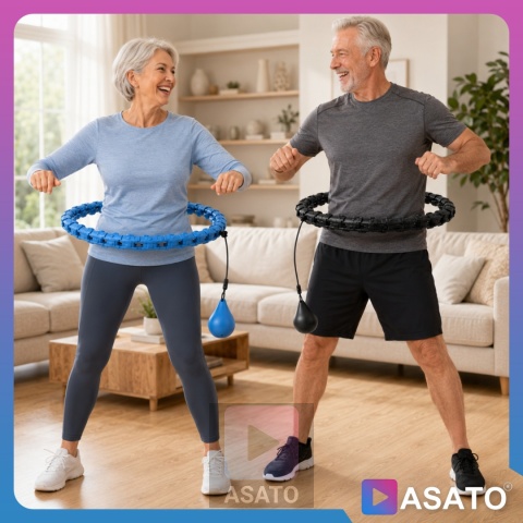 Hula Hop Odchudzające z Obciążeniem i Masażer z Wypustkami FIT