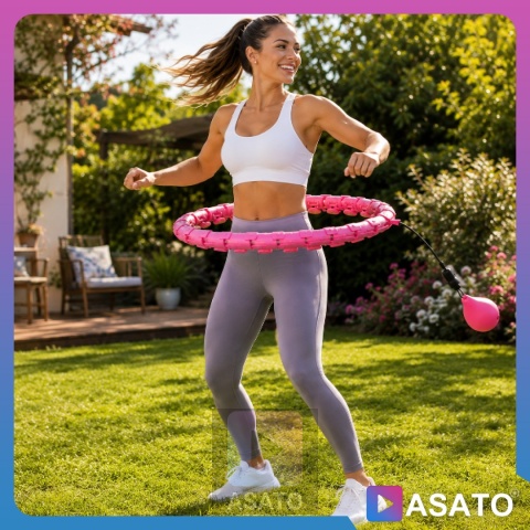 Hula Hop Odchudzające z Obciążeniem i Masażer z Wypustkami FIT