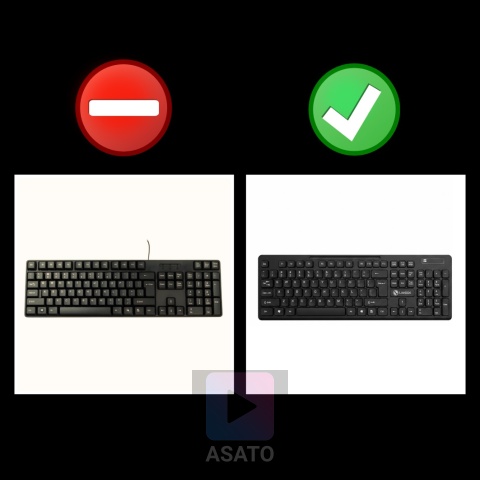 Klawiatura Bezprzewodowa Niskoprofilowa Mysz na Baterie Komputer Laptop