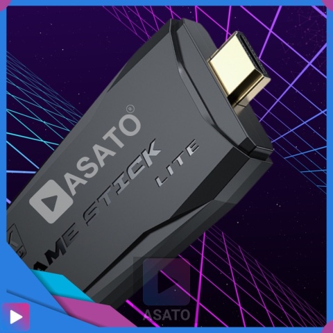 Konsola Retro 10000 Gier 4K HDMI 2 Bezprzewodowe Pady Obsługa 9 Konsol Plug & Play Przenośna ASATO®