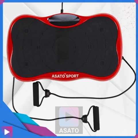 Platforma Wibracyjna z Linkami Oporowymi Bluetooth Pilot 99 Poziomów Trening Całego Ciała ASATO®