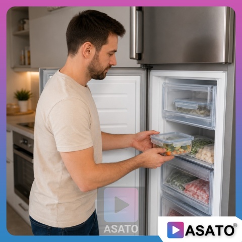 Pojemniki Szklane na Żywność 4 szt Żaroodporne Hermetyczne Lunchbox ASATO®