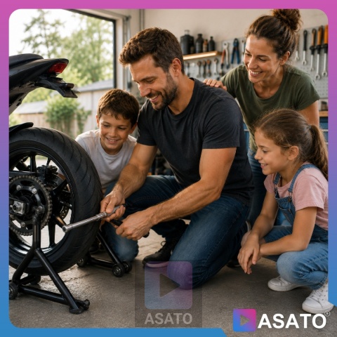 Klucz Dynamometryczny do Kół ASATO® 1/2" 28-210Nm 3 Nasadki Przedłużka Walizka Blokada Momentu ASATO®