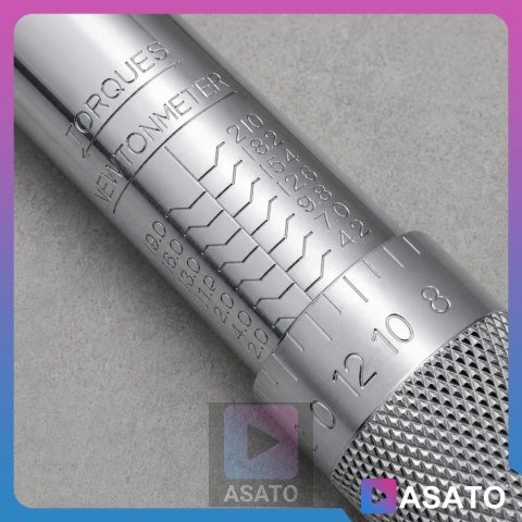 Klucz Dynamometryczny do Kół ASATO® 1/2" 28-210Nm 3 Nasadki Przedłużka Walizka Blokada Momentu ASATO®