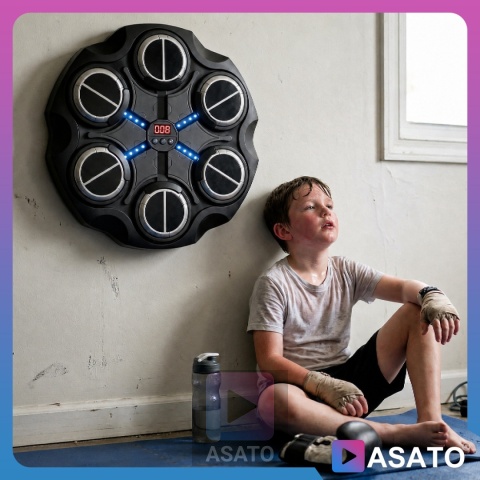 Tarcza do Boksowania Bezprzewodowa Bluetooth Rekawice Przyssawki zestaw ASATO®